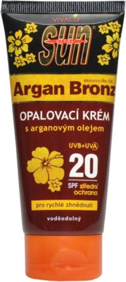 Vivaco sun Waterbestendige Zonnebrandcrème met Arganolie SPF 20