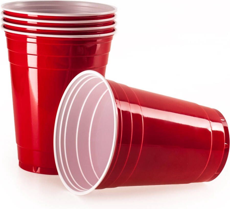 Vivaloo 100 stuks Red Cups Party Cups 473 ML Beer Pong Drankspel