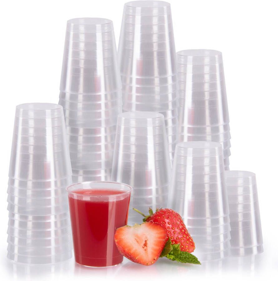 Vivaloo Herbruikbare Shotglaasjes Plastic Shotglaasjes 20 ml 100 stuks