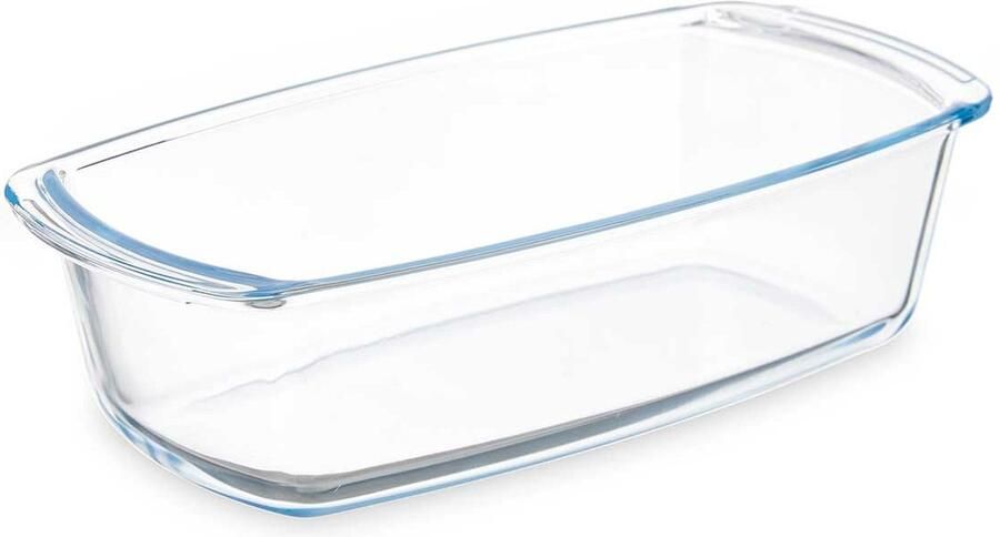 Vivalto Cakevorm bakvorm Borosilicaat glas transparant 27 x 14 x 7 cm cake bakken ovenschotel