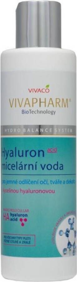 VIVAPHARM Micellair water met hyaluronzuur 200 ml