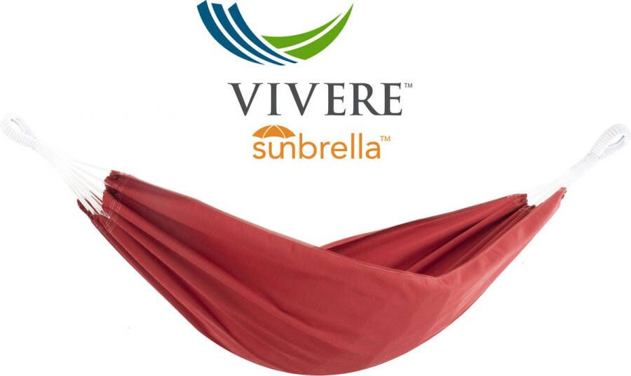 Vivere Braziliaanse Sunbrella hangmat Crimson