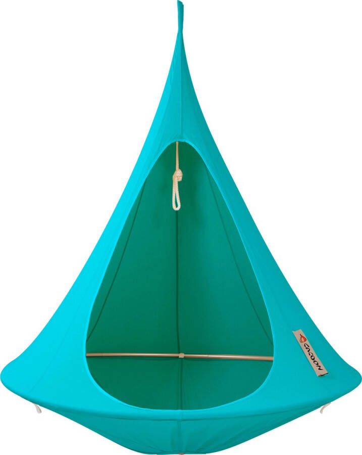 Cacoon Single Hangstoel Turquoise