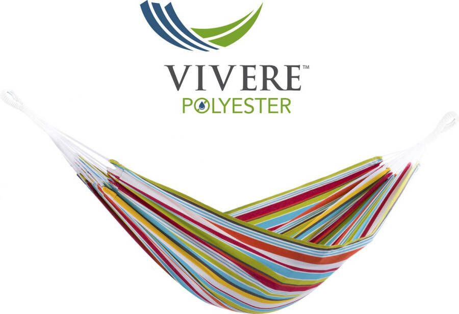 Vivere 2-persoons polyester hangmat (Kleur: oranje donkerblauw ...)