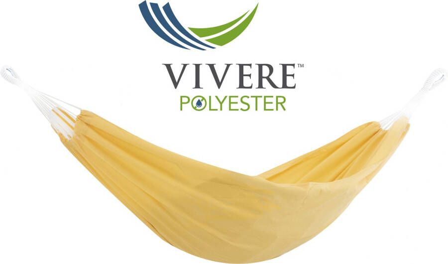 Vivere 2-persoons polyester hangmat (Kleur: geel)