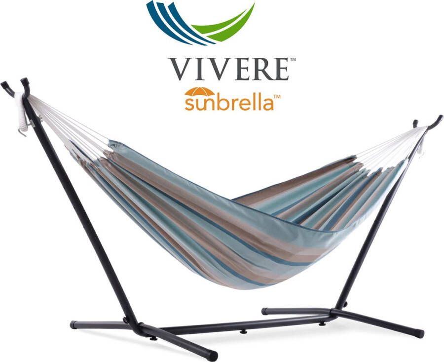 Vivere Sunbrella Hangmat met Standaard Gateway Mist