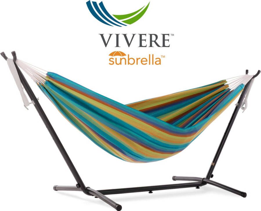 Vivere Sunbrella Hangmat met Standaard Lagoon