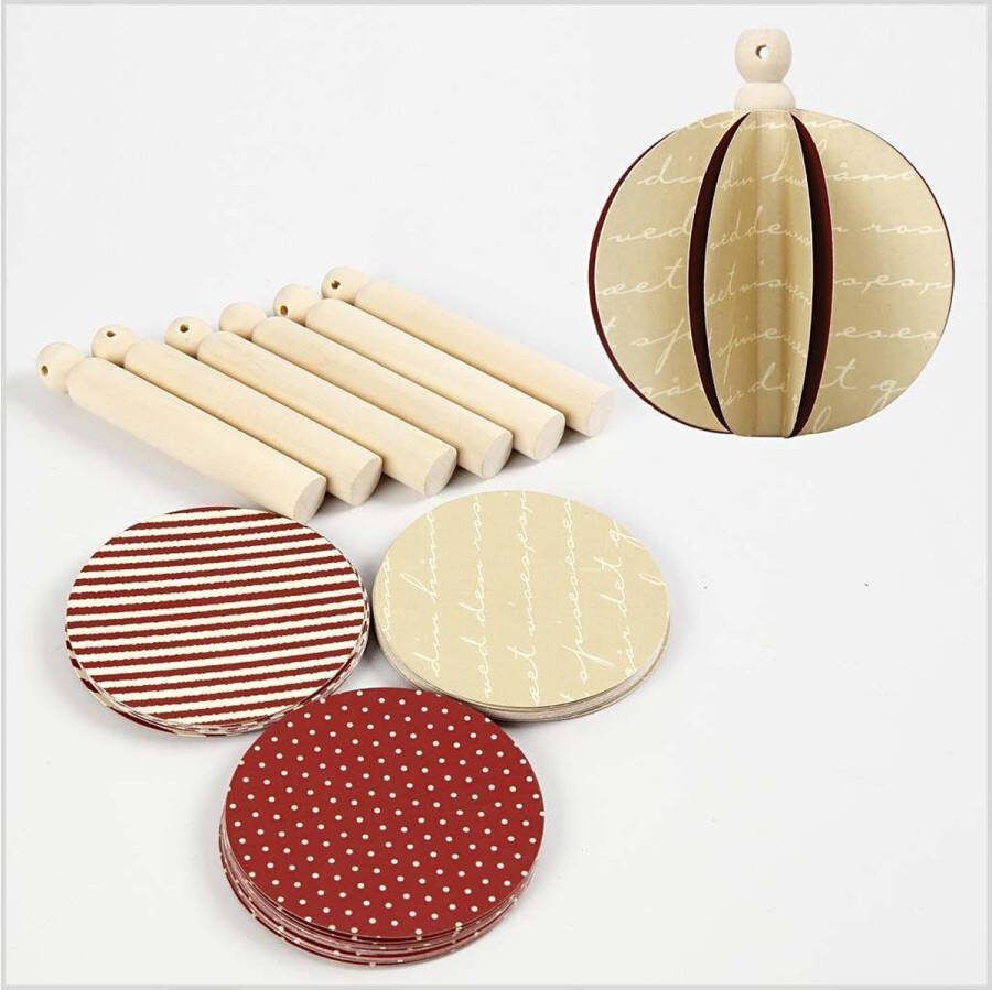Vivi Gade Design ornamenten d: 8 5 cm Copenhagen 6 assorti
