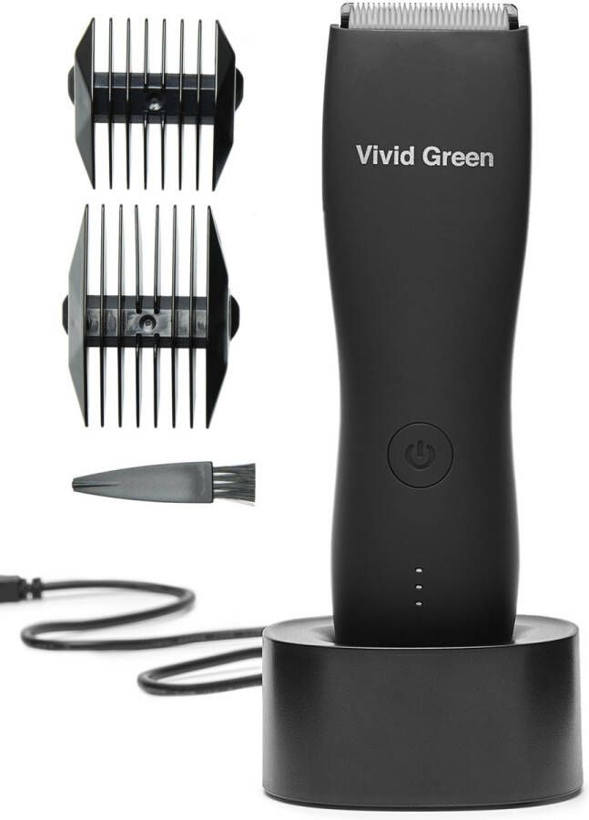 Vivid Green Bodygroomer Scheerapparaat Mannen Tondeuse Met body trimmer Body Shaver Heren Zwart