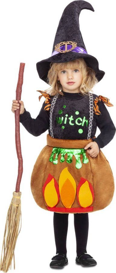 VIVING COSTUMES JUINSA Kleine kookpot heks kostuum voor meisjes 1-2 jaar