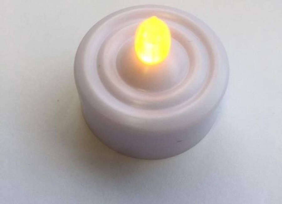 Vlaggenclub LED Theelichtjes met Batterij Wit 8 Theelichtjes