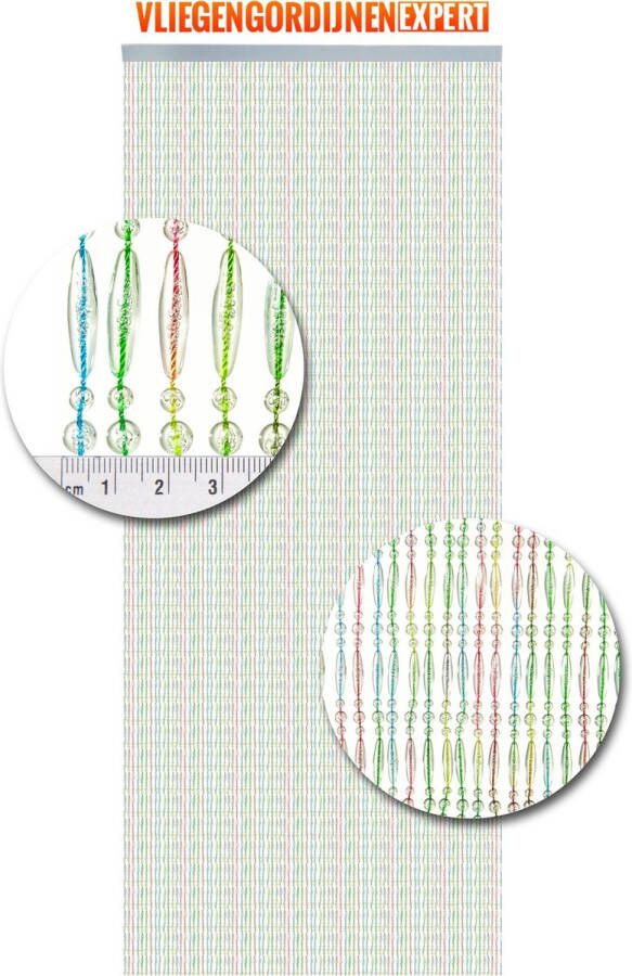 Vliegengordijnenexpert Vliegengordijnen Expert Kralen Multi color 100 x 240 cm