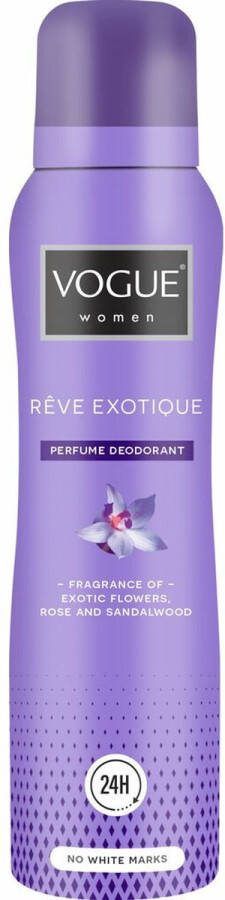 Vogue 3x Reve Exotique Parfum Deodorant 150 ml