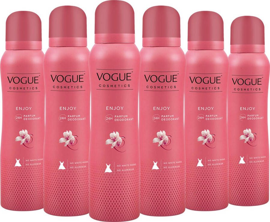 Vogue 6x Enjoy Parfum Deodorant 150 ml