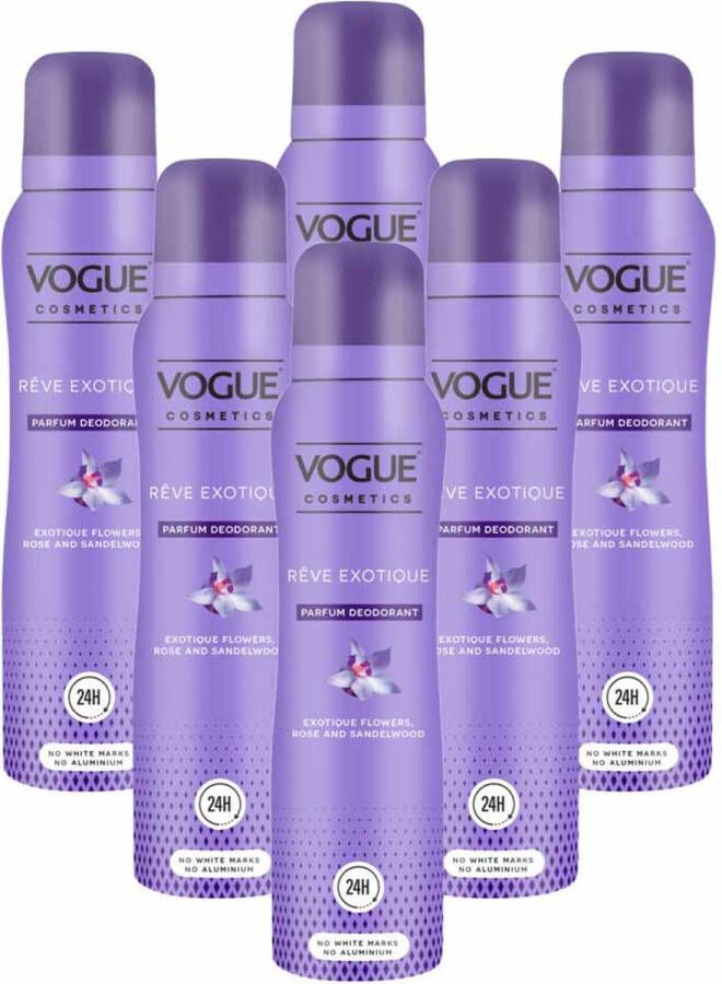 Vogue 6x Reve Exotique Parfum Deodorant 150 ml