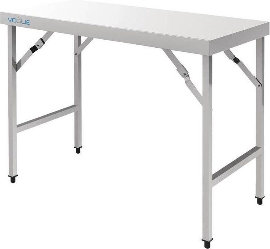 Vogue inklapbare RVS werktafel 120cm
