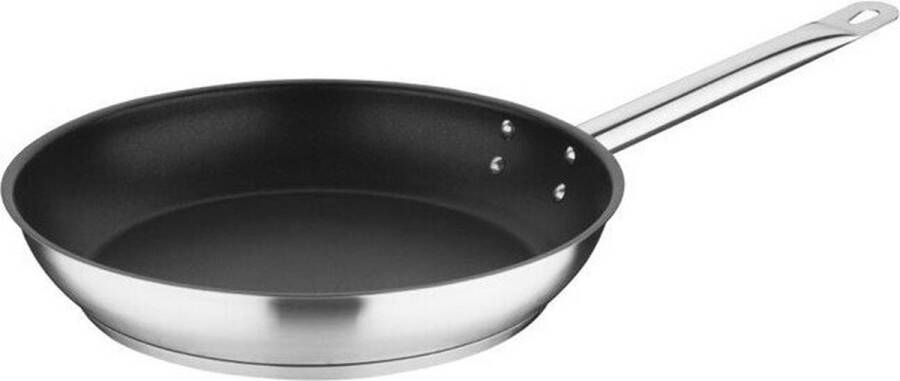 Vogue Platinum Plus Teflon Anti-Aanbak RVS Koekenpan 28cm FC097 Horeca & Professioneel