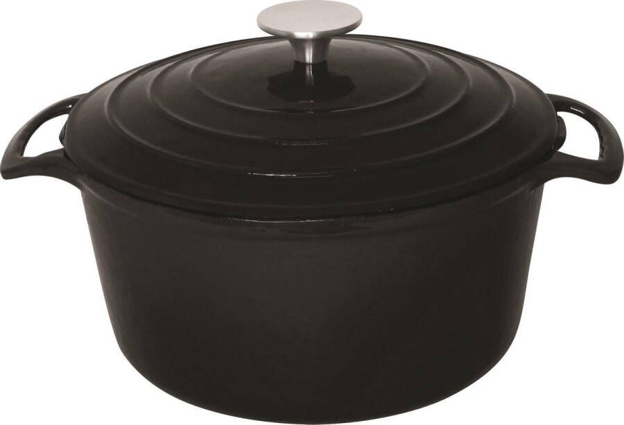Vogue Ronde Braadpan 4 Liter Zwart GH301 Horeca & Professioneel