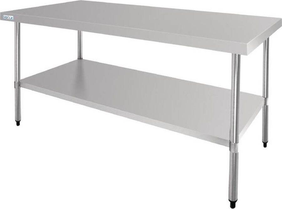 Vogue RVS centrale werktafel 180cm