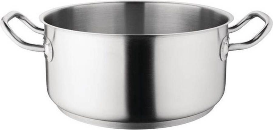 Vogue RVS Kookpan Laag Model 4 5 Liter T149 Horeca & Professioneel