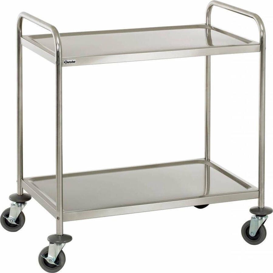 Vogue RVS Serveerwagen 2 bladen medium