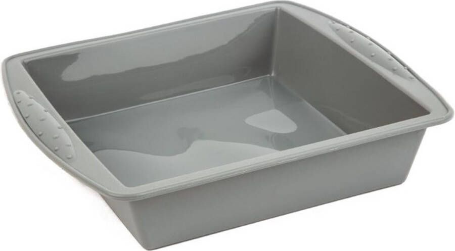 Vogue Siliconen Bakvorm Vierkant 24 5x24 5x(H)5 5cm Binnenafmeting: 20 5(b)x21 5(d)cm