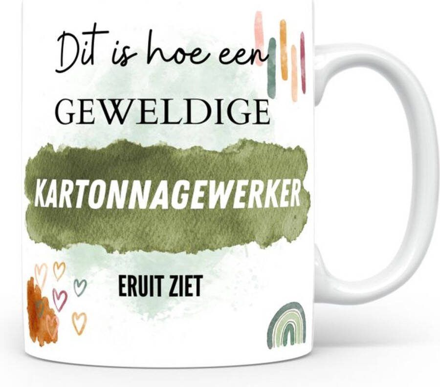 Voici Voilà Mok bedrukken met beroep Kartonnagewerker