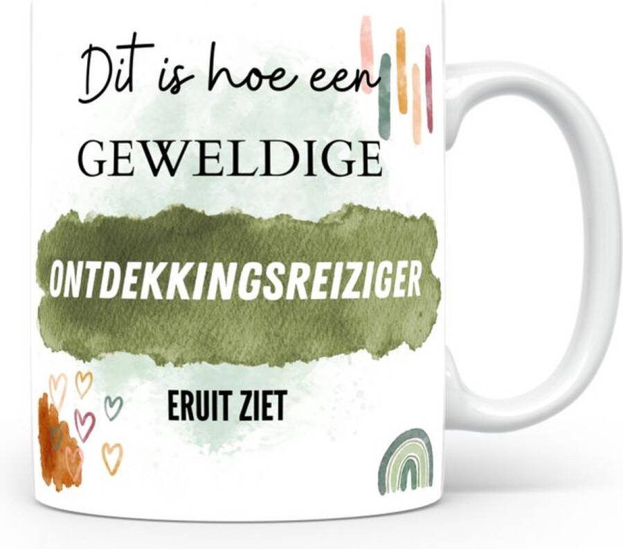 Voici Voilà Mok bedrukken met beroep Ontdekkingsreiziger