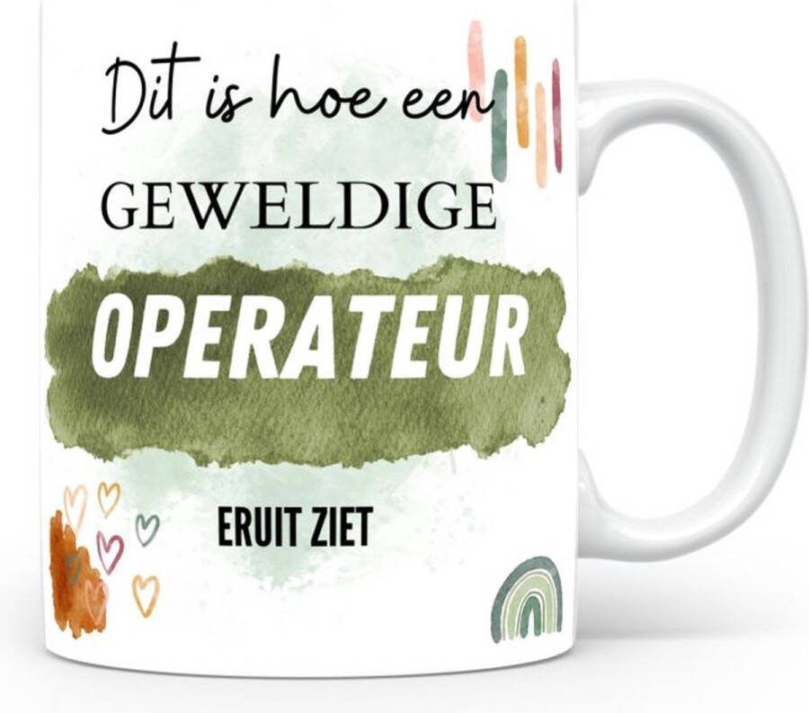 Voici Voilà Mok bedrukken met beroep Operateur