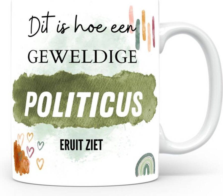 Voici Voilà Mok bedrukken met beroep Politicus