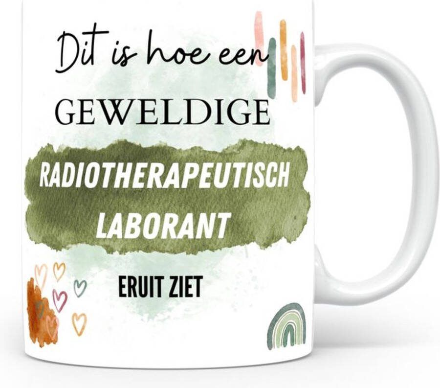 Voici Voilà Mok bedrukken met beroep Radiotherapeutisch laborant