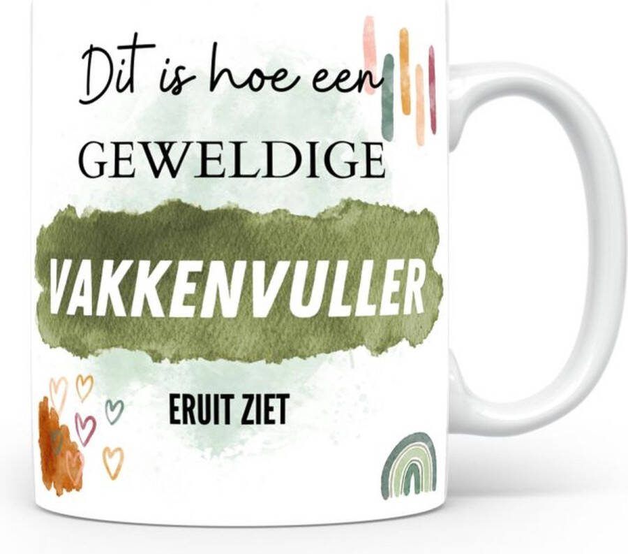 Voici Voilà Mok bedrukken met beroep Vakkenvuller