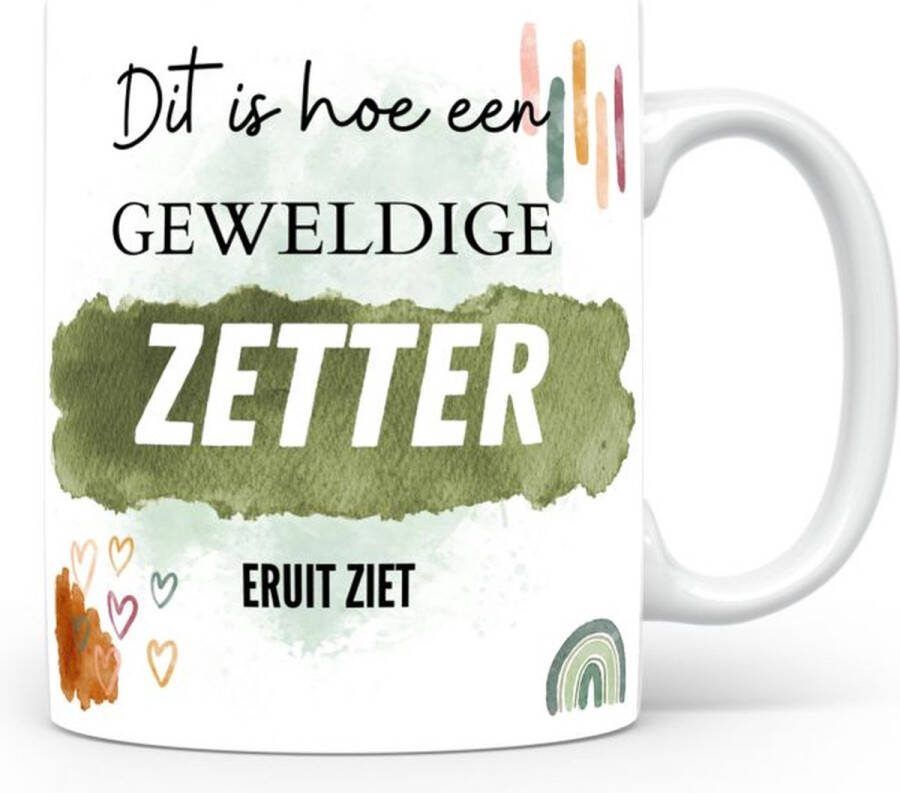 Voici Voilà Mok bedrukken met beroep Zetter
