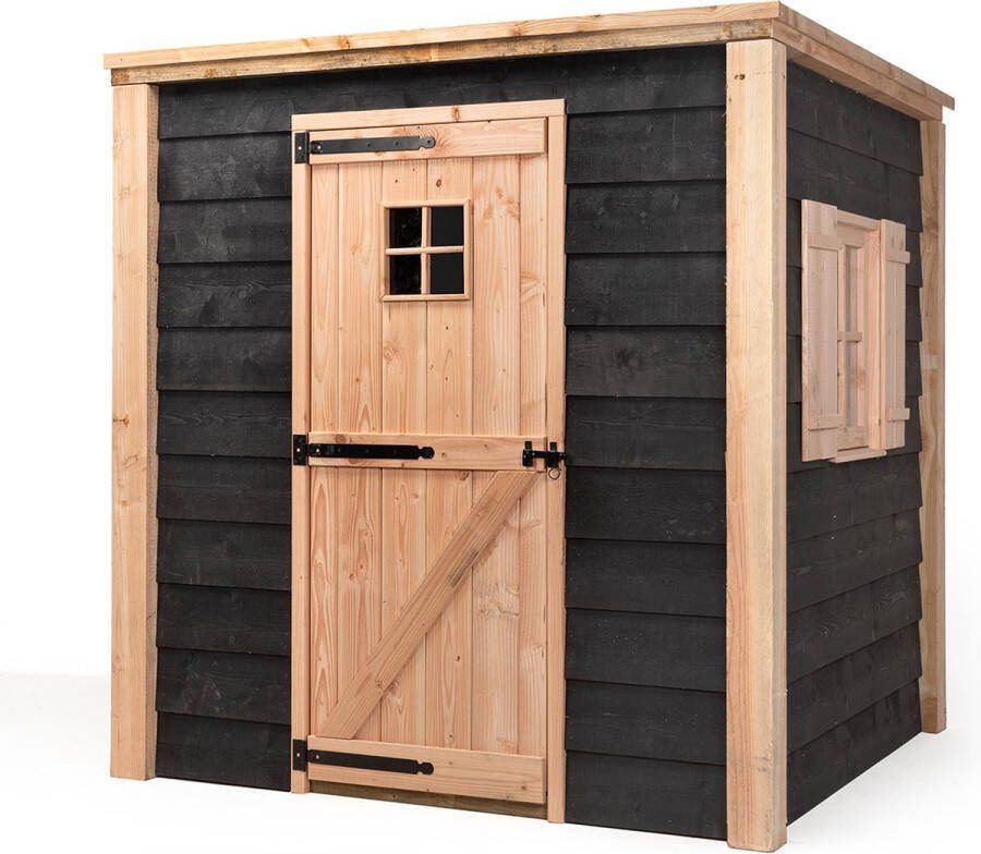 Volente Tuinberging Kasper Tuinschuur Fietsenstalling Tuinkast Schuur in Tuin Fietsberging Wood Selections