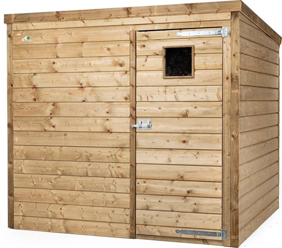 Volente Tuinberging Lucas Tuinschuur Fietsenstalling Tuinkast Schuur in Tuin Fietsberging Wood Selections