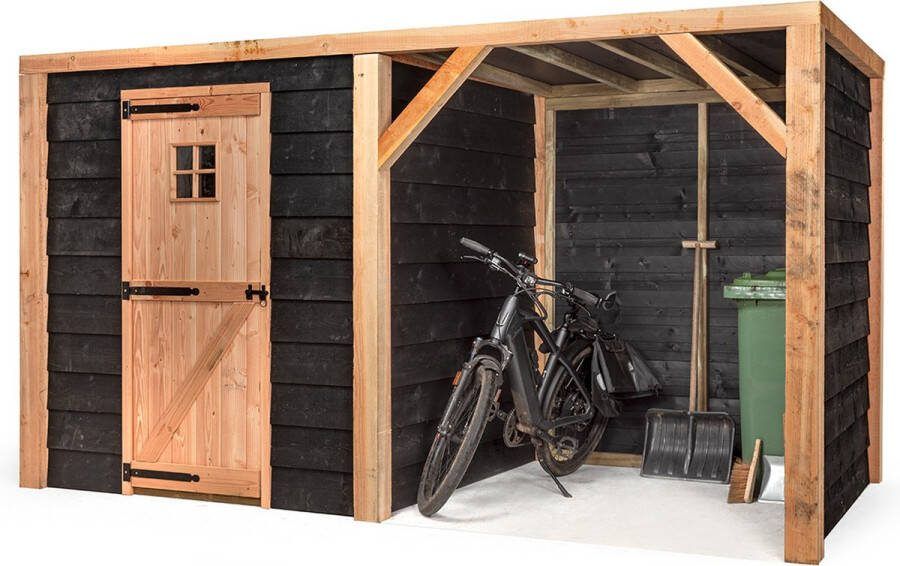 Volente Tuinberging Moos Tuinschuur Fietsenstalling Tuinkast Schuur in Tuin Fietsberging Wood Selections