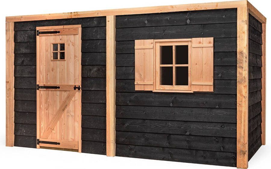 Volente Tuinberging Willem Tuinschuur Fietsenstalling Tuinkast Schuur in Tuin Fietsberging Wood Selections