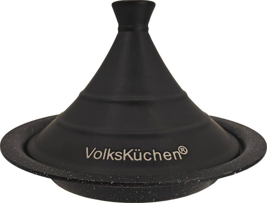 Volkskuchen Tajine Ø28 cm x 4.5cm -Zwart