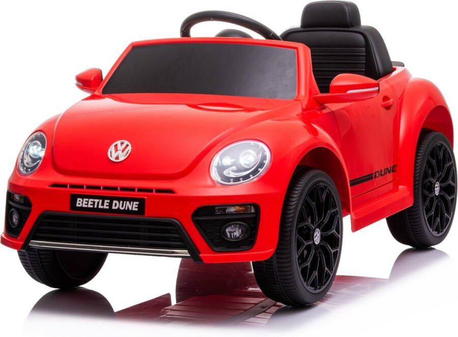 Volkswagen Beetle Kinderauto – 12V – 47cm – 1-3 Jaar – Afstandsbediening – Extra Functies – Rood