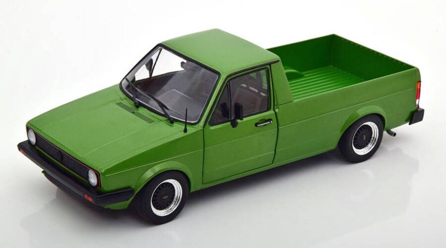 Volkswagen Caddy MKI Custom 3 1982 Groen Metallic 1-18 Solido