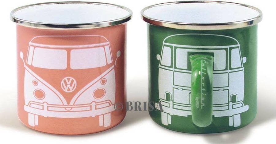 Volkswagen Emaille Beker VW Collection T1 Bus Set Van 2