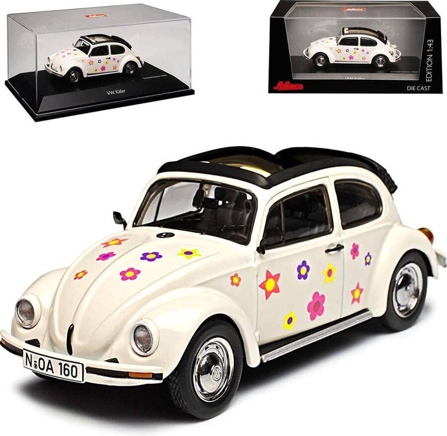 Volkswagen Käfer 1600 Open Air Blumen 1:43 Schuco