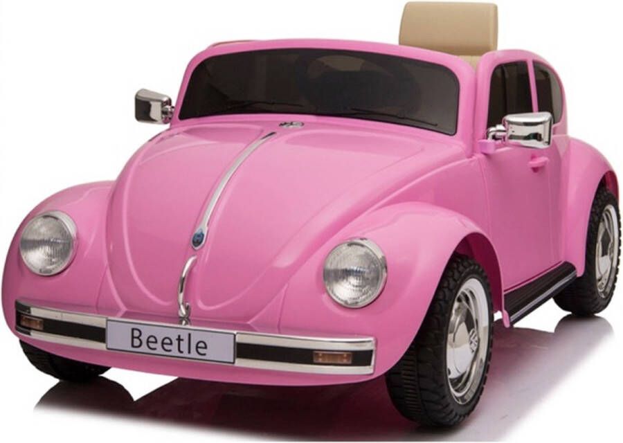 Volkswagen Kars Toys Kever Oldtimer Elektrische Kinderauto Roze Met Afstandsbediening