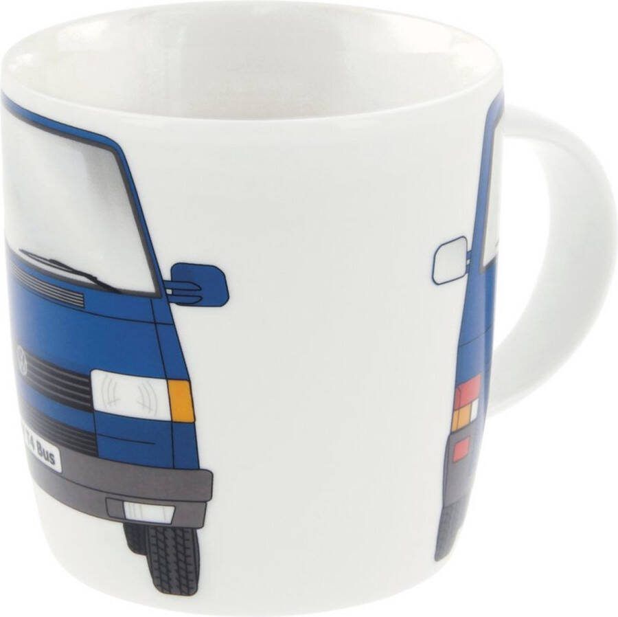 Volkswagen mok 370 ml VW T4 bus kleur : blauw