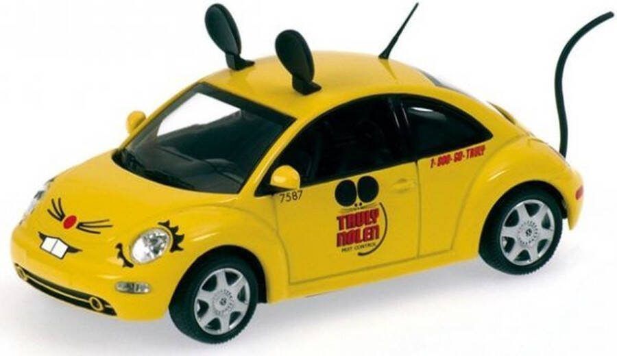MINICHAMPS The 1:43 Diecast Modelcar of the Volkswagen New Beetle Truly Nolen Pest Control of 1998. The manufacturer of the scalemodel is .This model is only online available