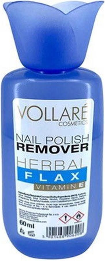 VOLLARE Nail Polish Remover Herbal Flax Vitamin E Nagellakremover 60ml