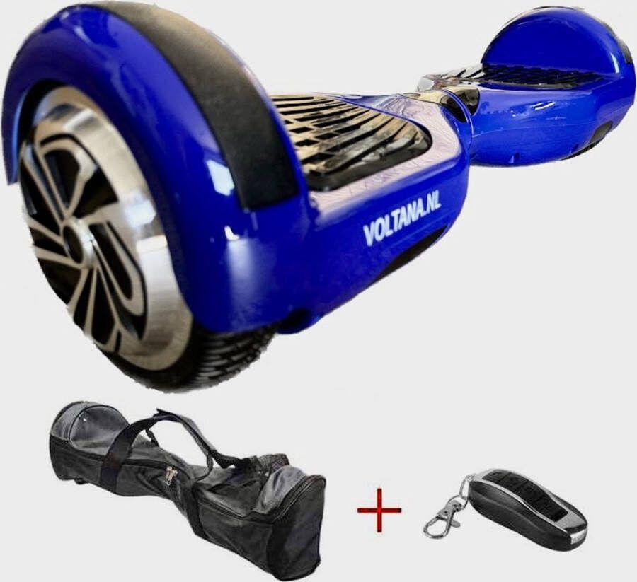 Voltana Hoverboard BLAUW BLUETOOTH TAOTAO SAMSUNG accu 700Watt DRAAGTAS Led verlichting Afstandsbediening Aluminium Design velgen Rubberen bumpers