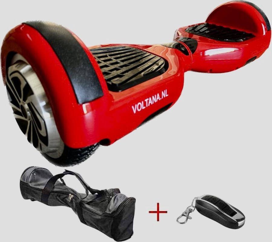 Voltana Hoverboard ROOD BLUETOOTH TAOTAO SAMSUNG accu 700Watt DRAAGTAS Led verlichting Afstandsbediening Aluminium Design velgen Rubberen bumpers