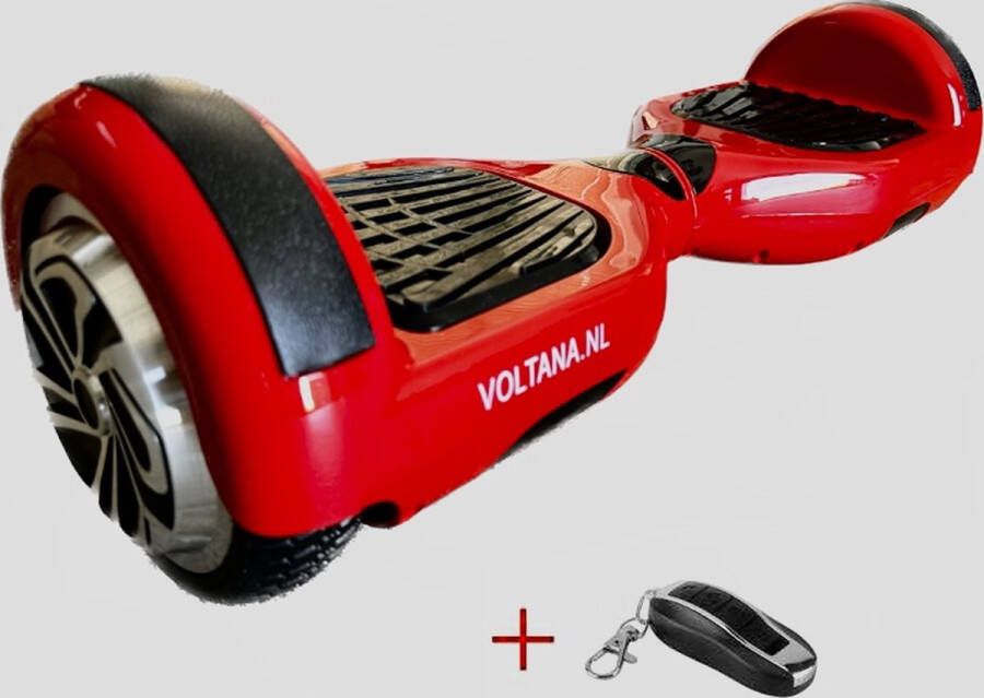Voltana Hoverboard ROOD TAOTAO SAMSUNG accu 700Watt Led verlichting Afstandsbediening Aluminium Design velgen Rubberen bumpers