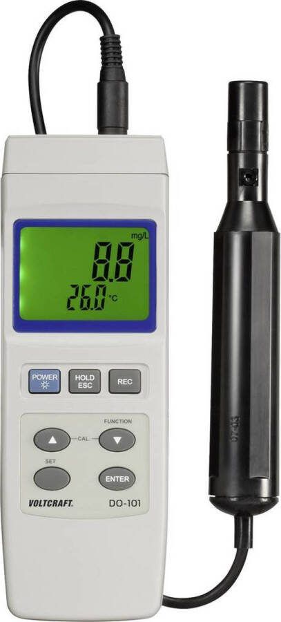 Voltcraft DO-101 Zuurstofmeter 0 20 mg l Verwisselbare elektrode Met temperatuurmeting